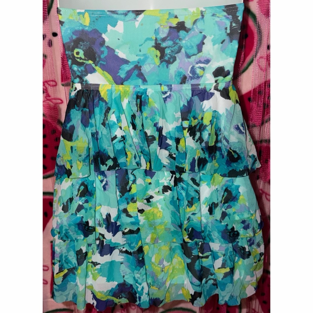 ๐ฉต๐ Strapless Ruffled Swim Top - Picture 4 of 5